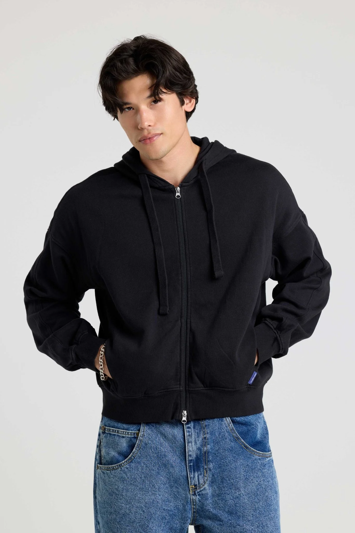 Sustainable Fleece Bubble Zip Hoodie