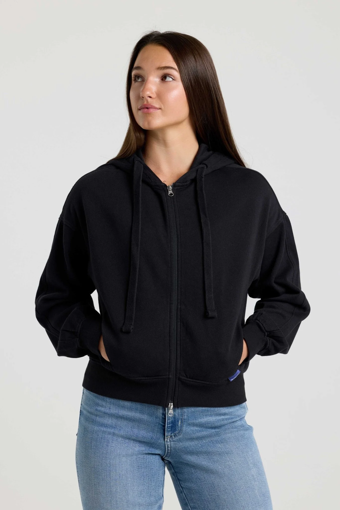 Sustainable Fleece Bubble Zip Hoodie - Image 2