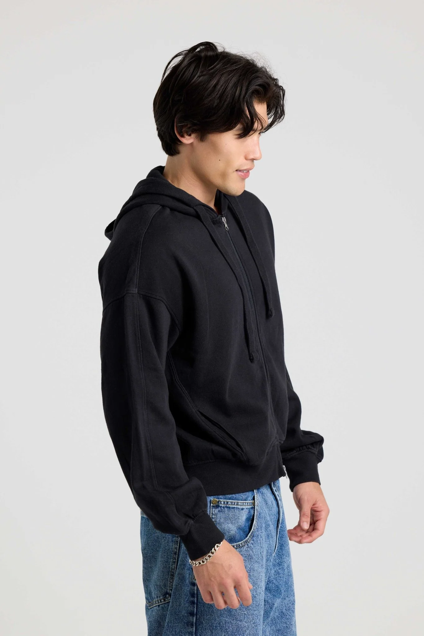 Sustainable Fleece Bubble Zip Hoodie - Image 5