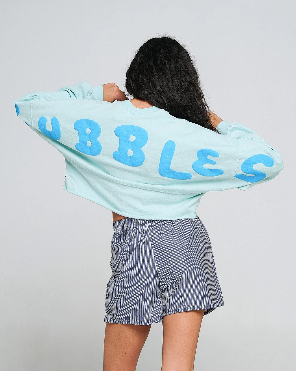 Bubbles™ The Power Puff Girls™ Raw Hem Crop Spirit Jersey® - Image 3
