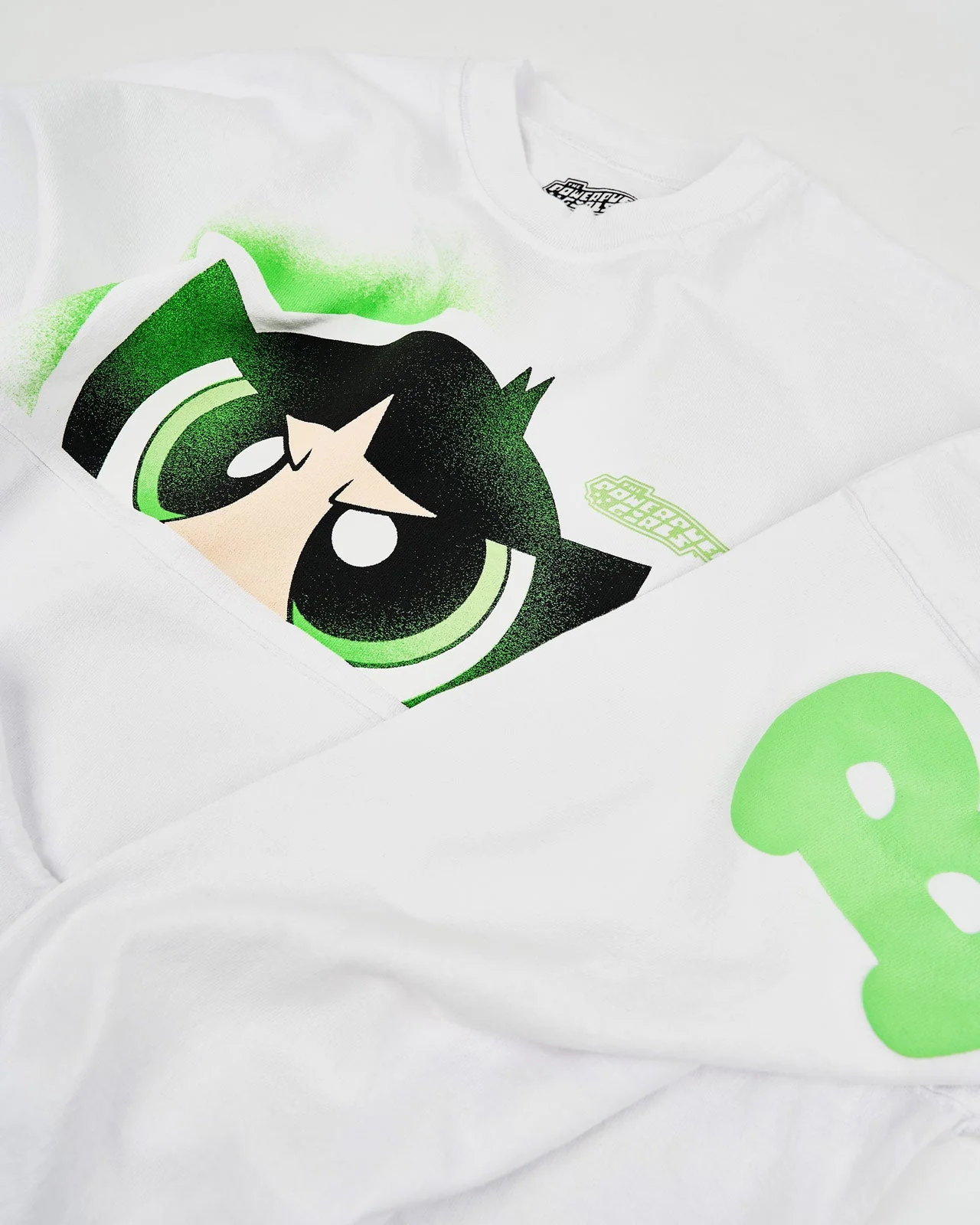 Buttercup™ The Power Puff Girls™ Raw Hem Crop Spirit Jersey® - Image 5