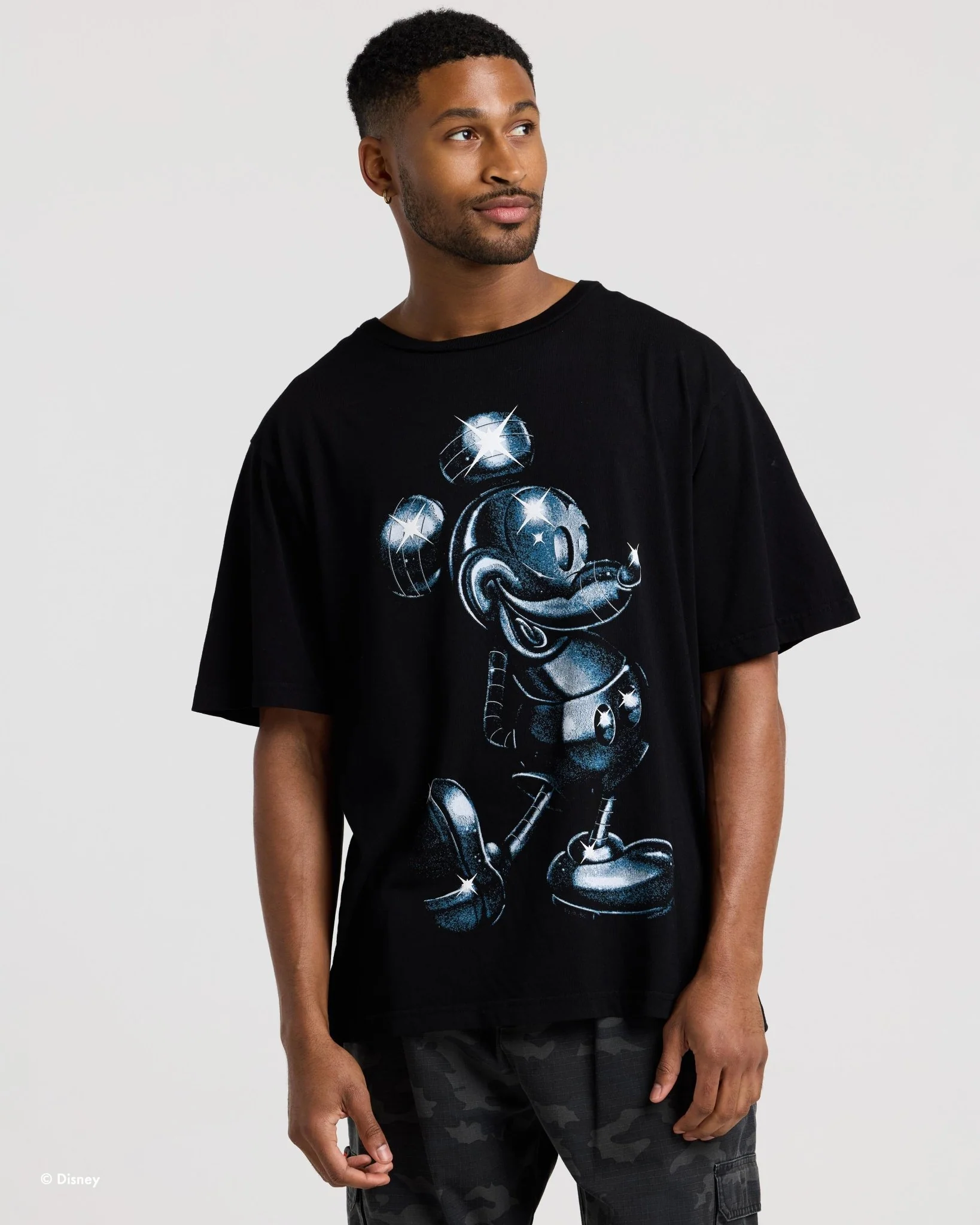 Disney's Mickey Mouse™ CHROME Overprint Relaxed Tee - Image 2