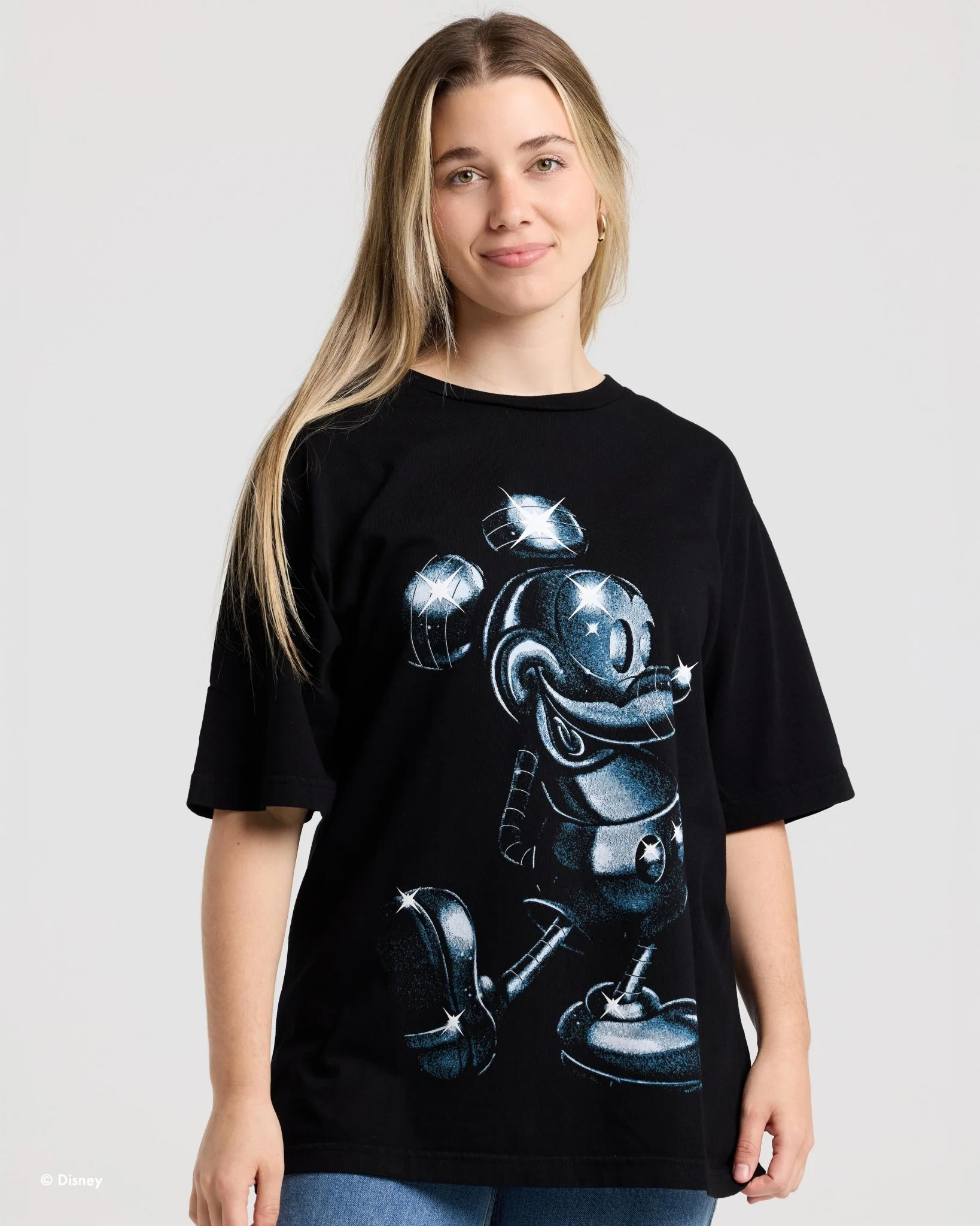 Disney's Mickey Mouse™ CHROME Overprint Relaxed Tee - Image 5