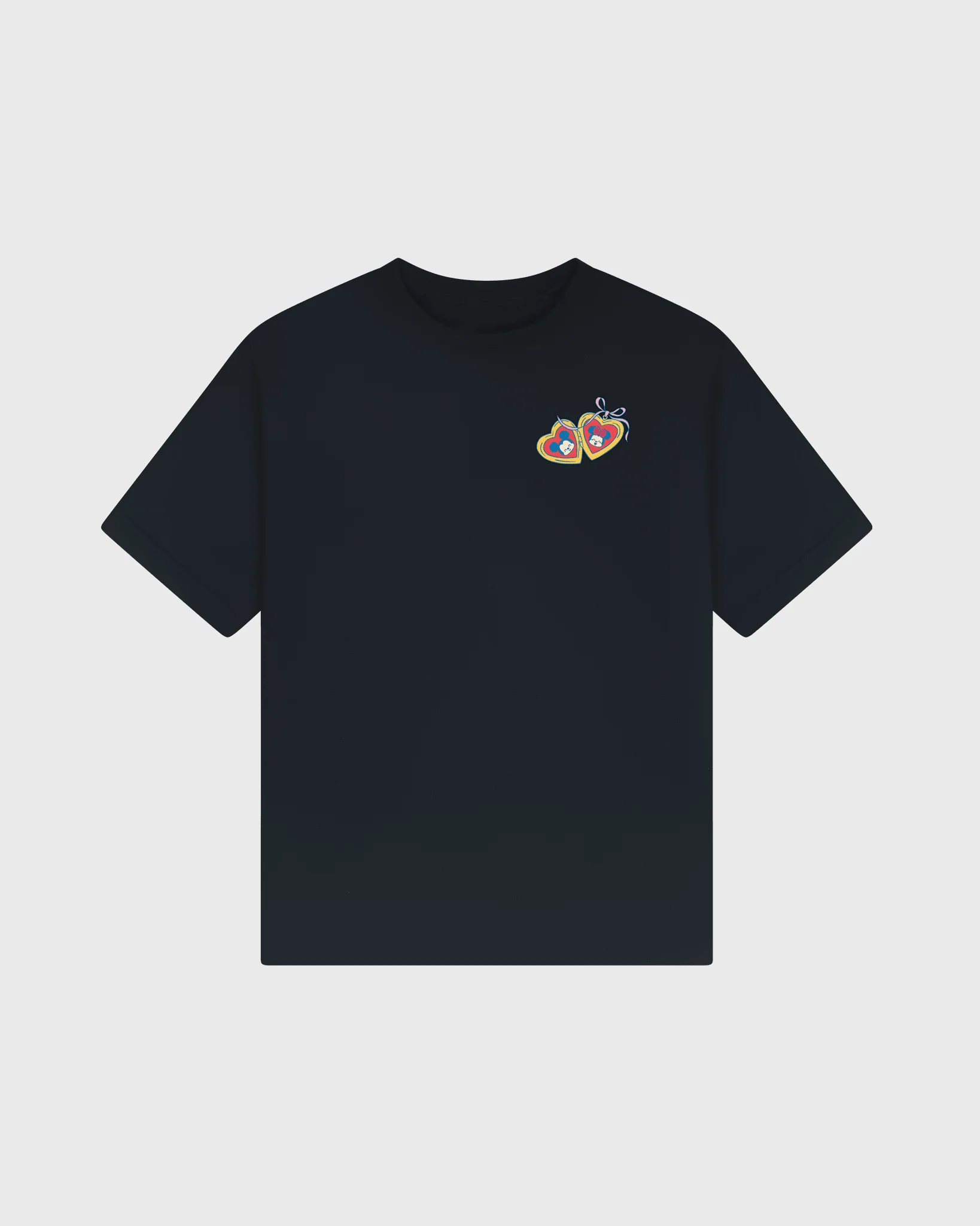 Disney's Mickey Mouse & Minnie Mouse Love Locked Relaxed Tee Black - Image 4