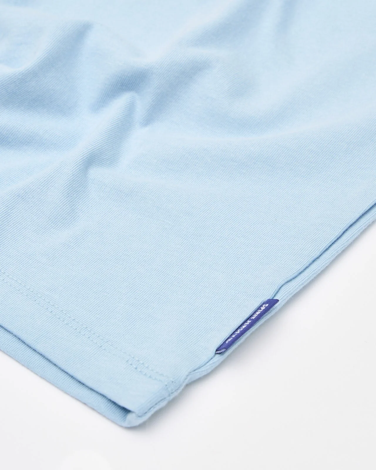Everyday Short Sleeve Basic Tee in Ice Blue - Image 4