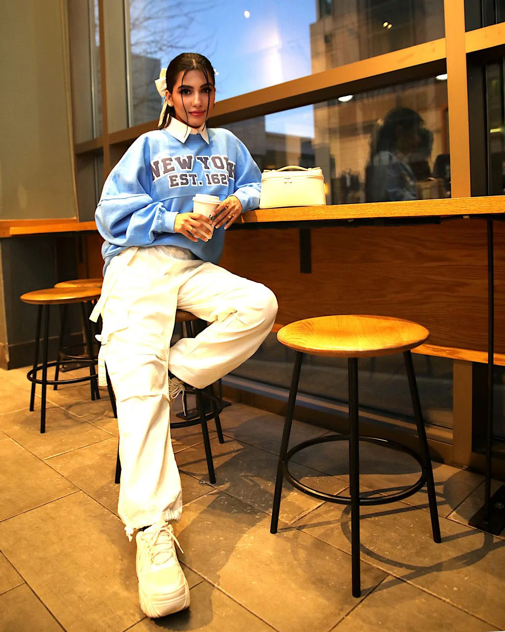 New York Est. 1624 Crew Neck Sweatshirt - Image 2