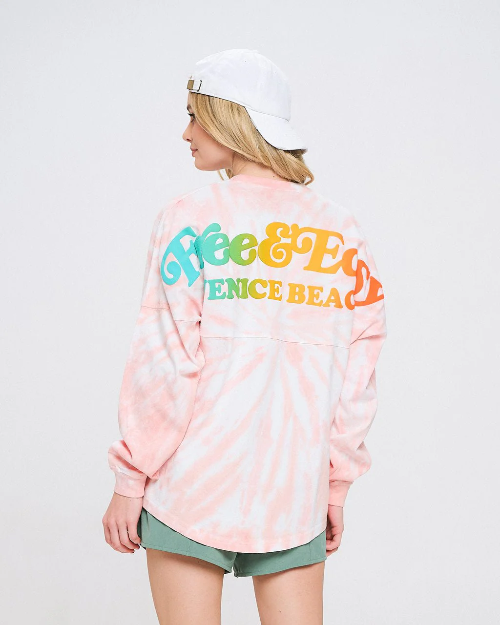 Free & Easy, Venice Beach Crystal Coral Tie Dye Classic Spirit Jersey® - Image 2