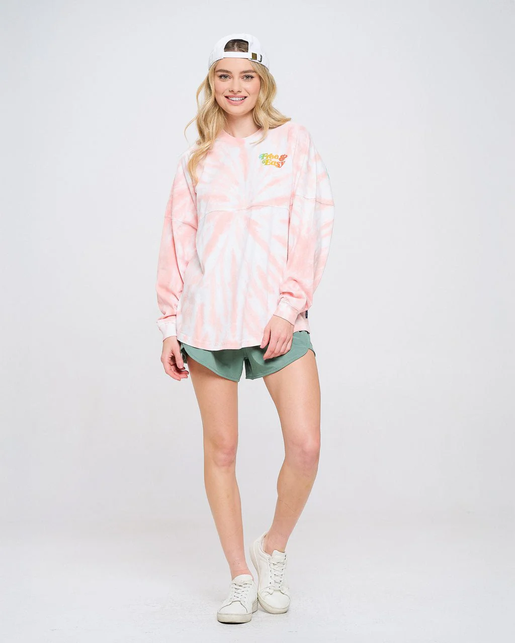 Free & Easy, Venice Beach Crystal Coral Tie Dye Classic Spirit Jersey® - Image 3
