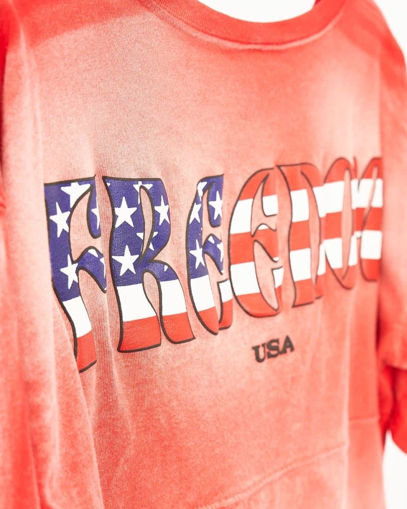 Freedom Vintage Red Cropped Short Sleeve Spirit Jersey® - Image 4