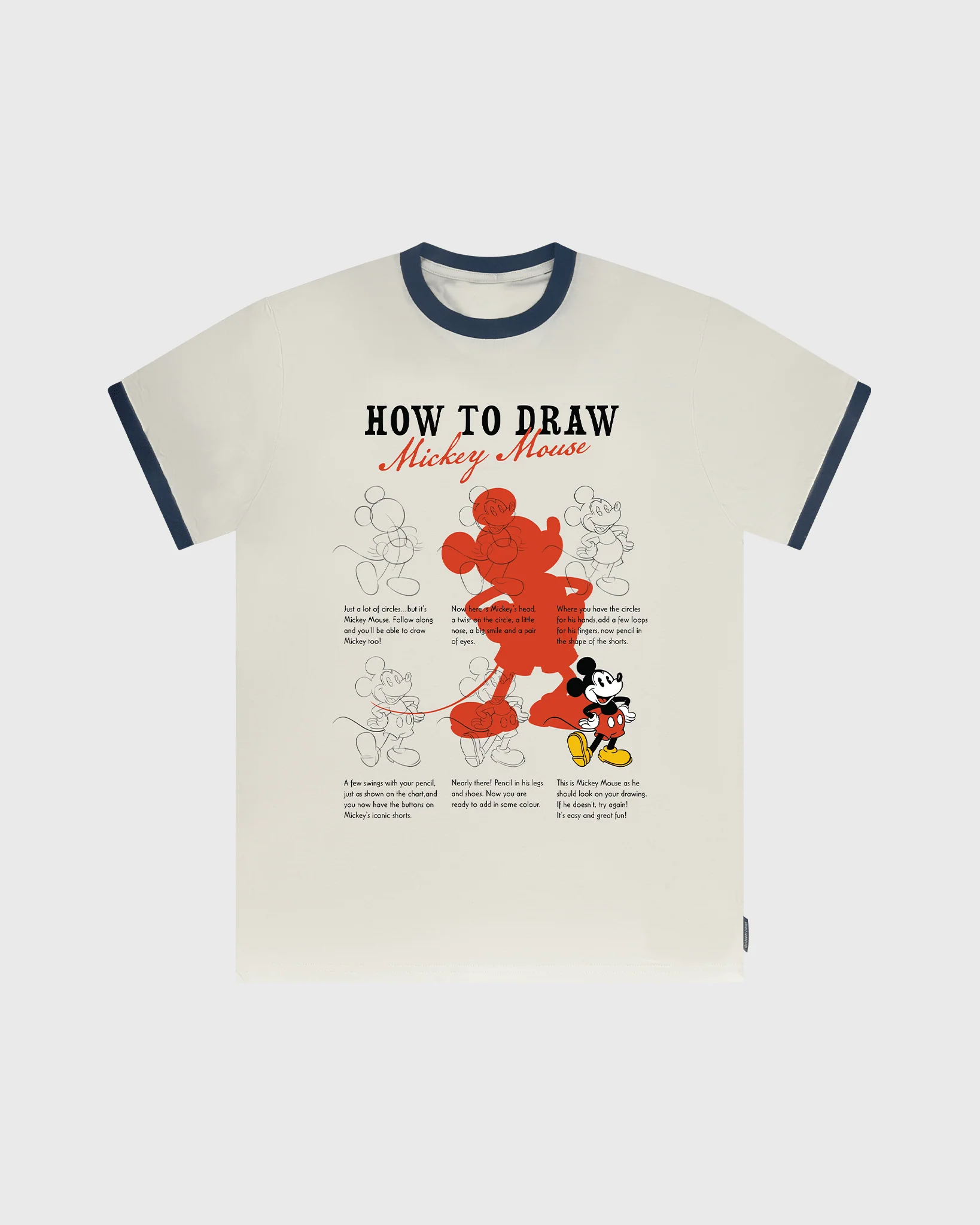 How to Draw Disney's Mickey Mouse Ringer Tee