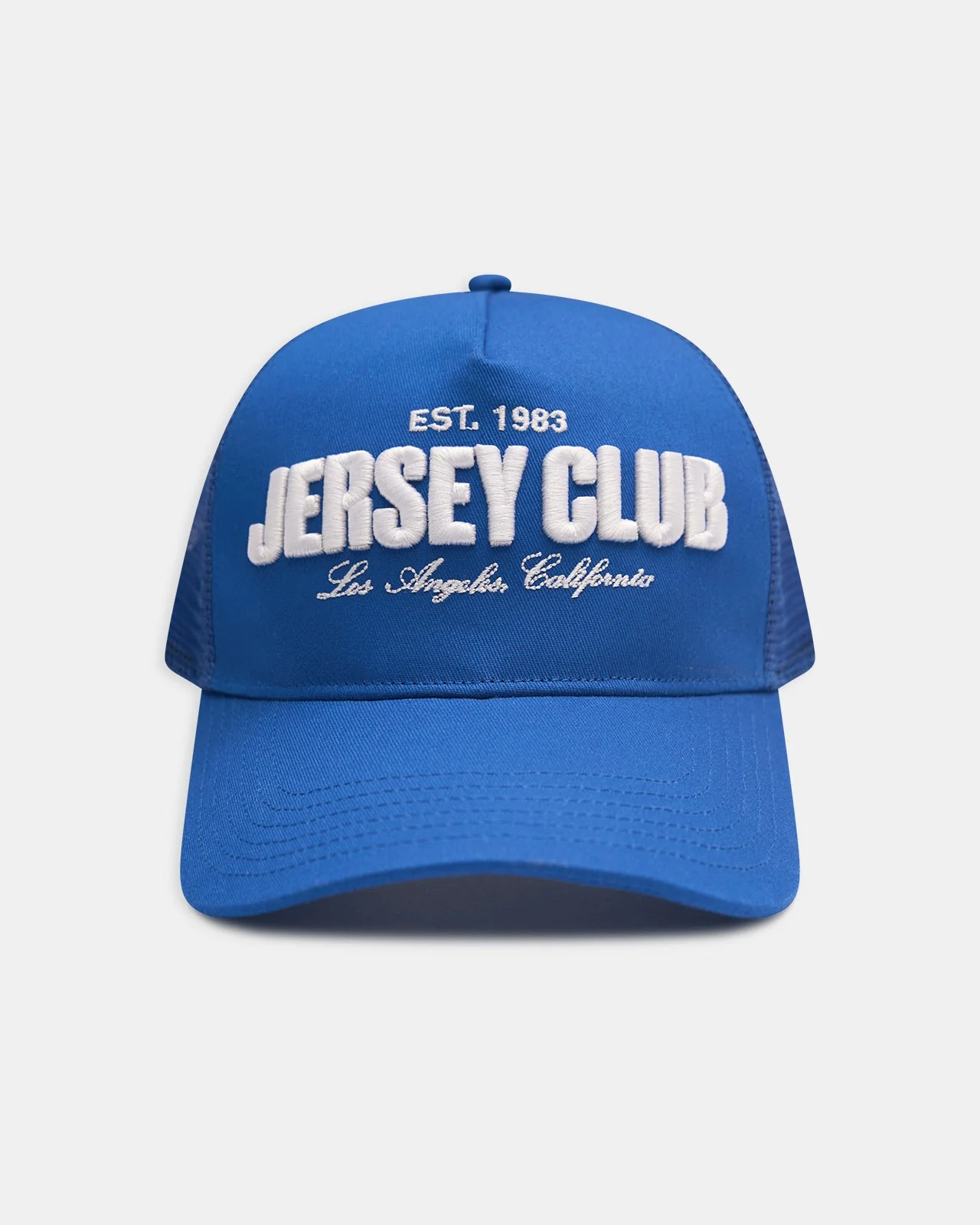 Royal Blue Jersey Club Trucker Hat - Image 4