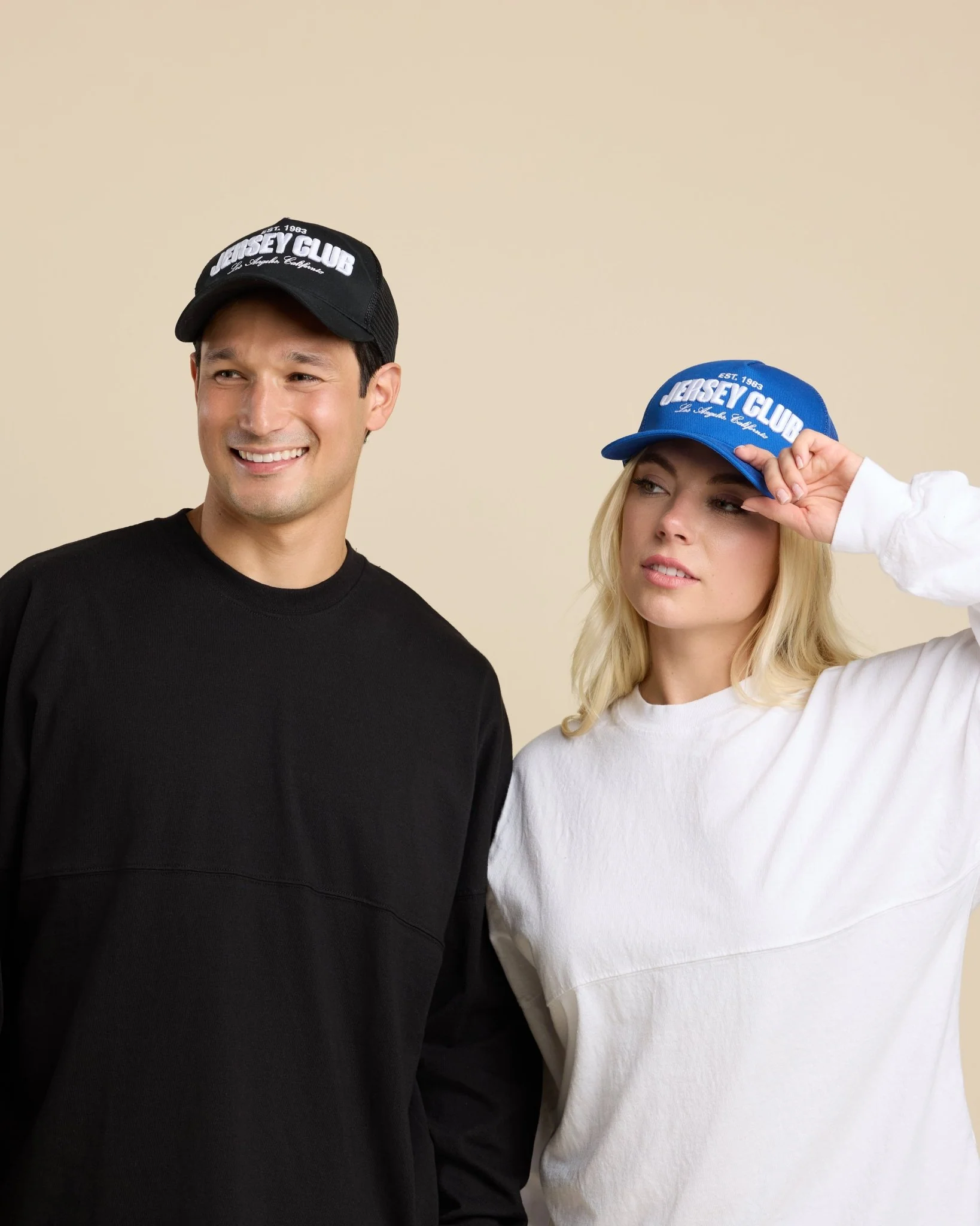 Royal Blue Jersey Club Trucker Hat - Image 6