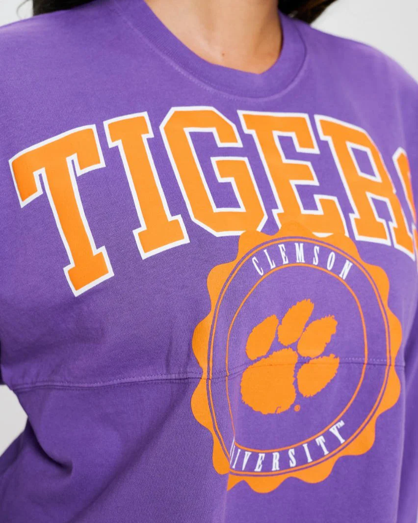 Clemson Tigers Paw Cropped Spirit Jersey® - Image 2