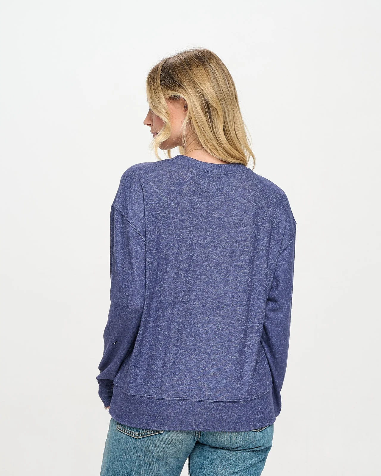 Luxe Brushed Girlie Banded Crew - Image 10