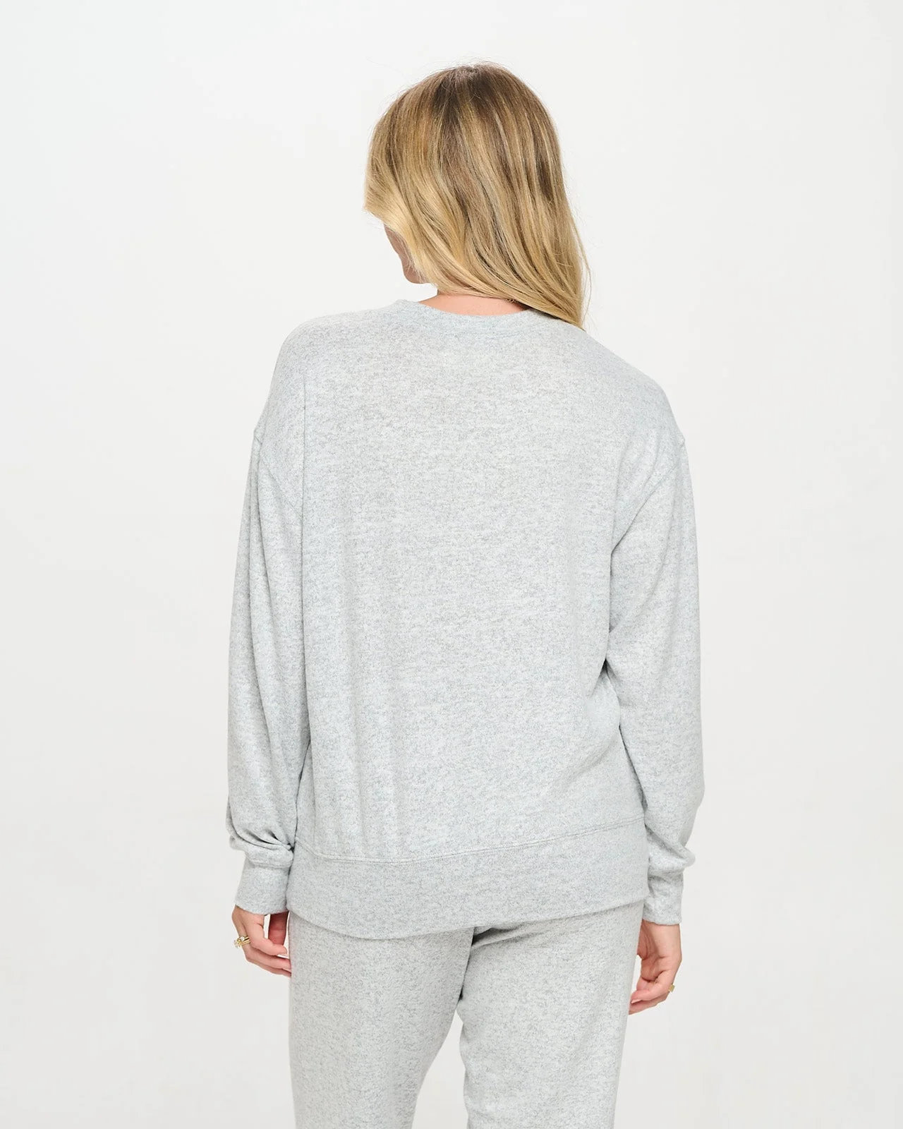 Luxe Brushed Girlie Banded Crew - Image 4