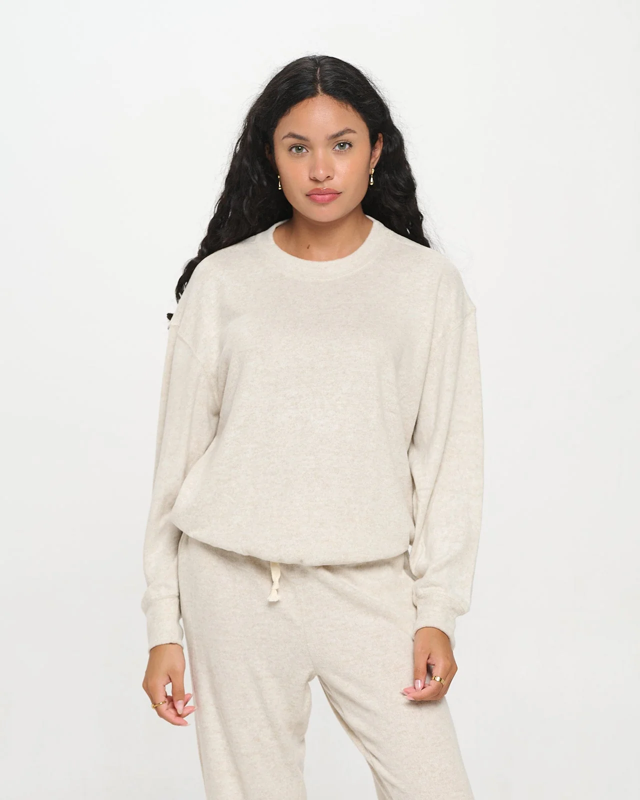 Luxe Brushed Girlie Banded Crew - Image 5