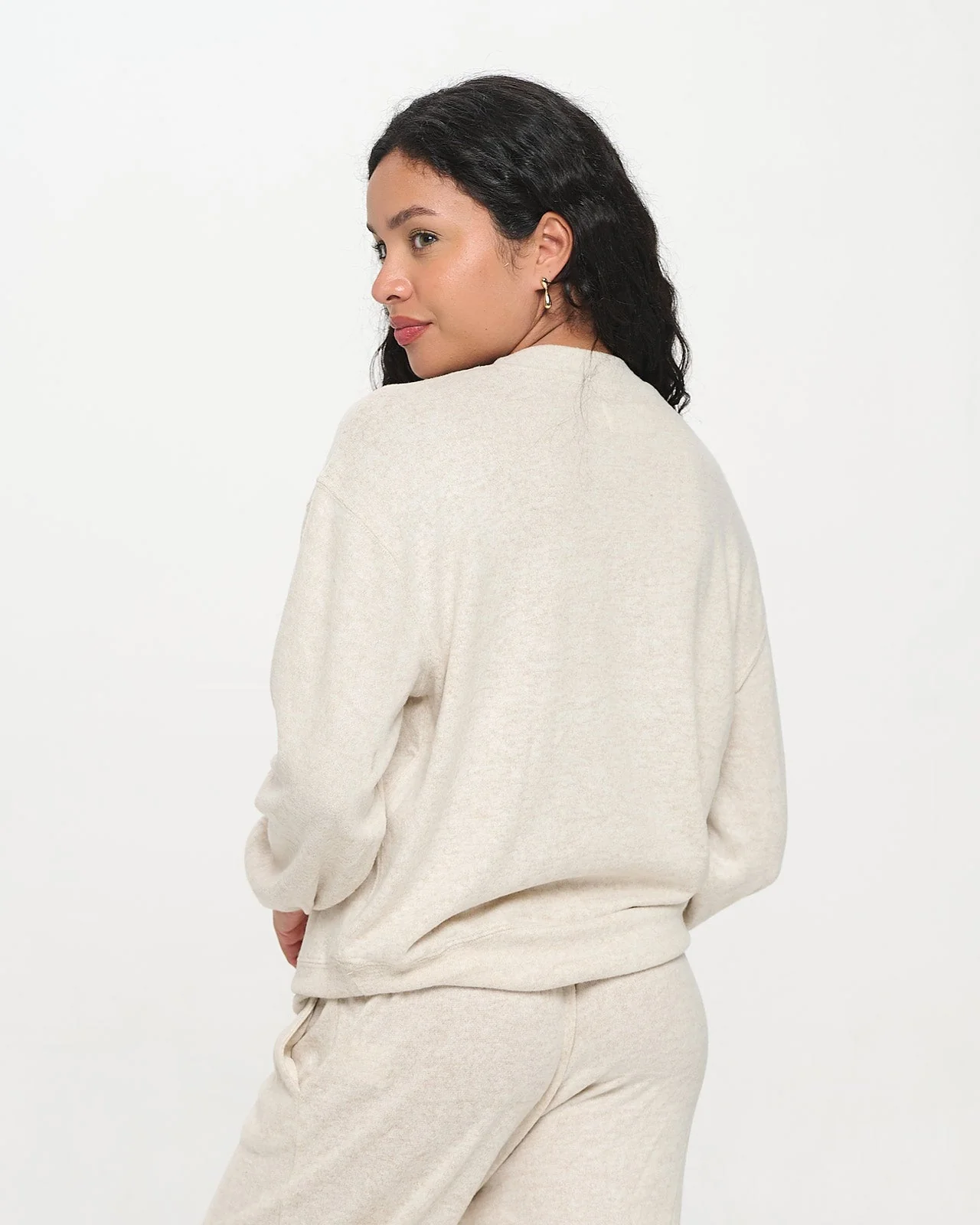 Luxe Brushed Girlie Banded Crew - Image 6