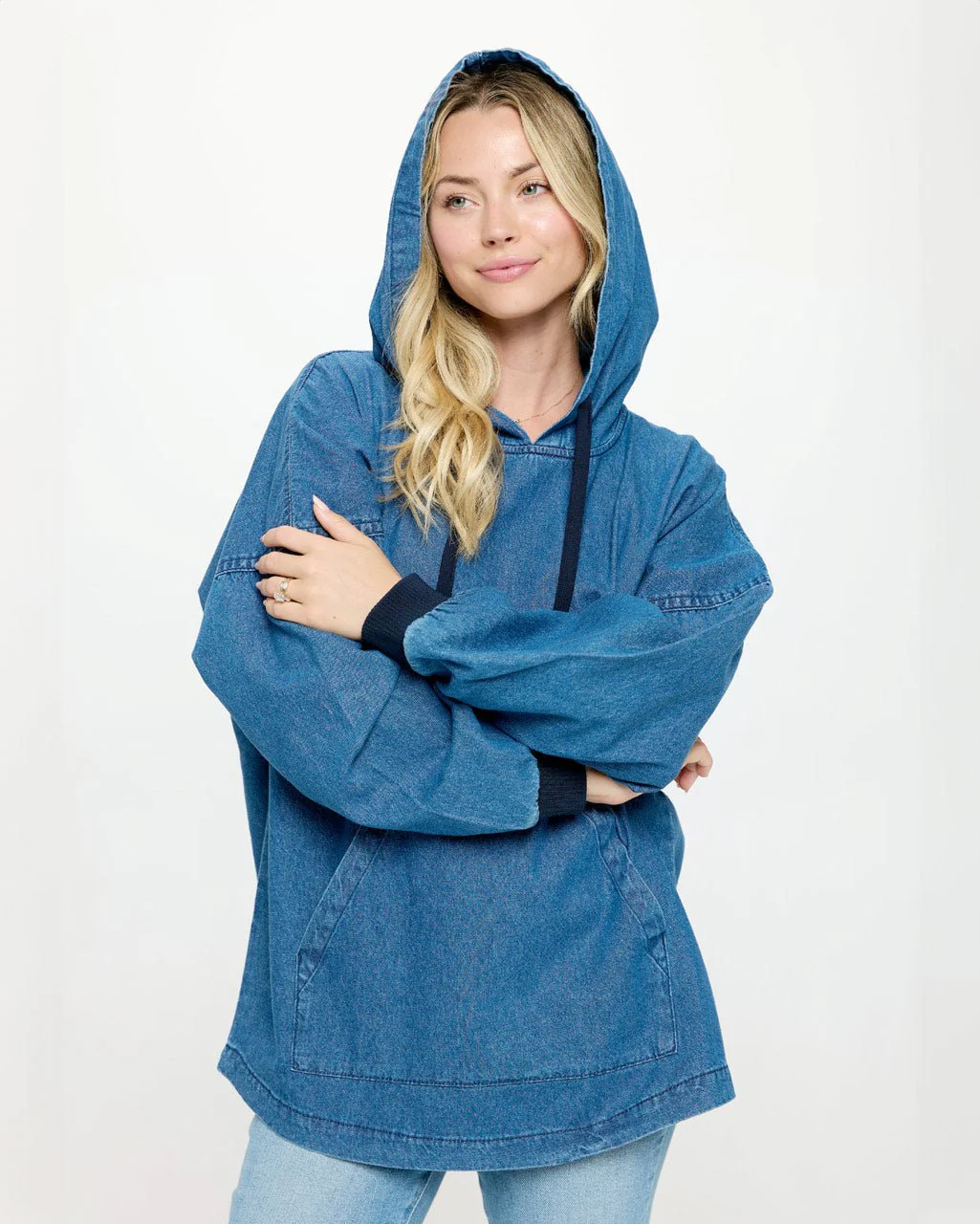 Wild And Free Dark Denim Hooded Spirit Jersey® - Image 6